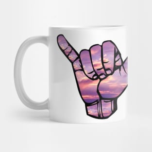 Shaka hand sign Mug